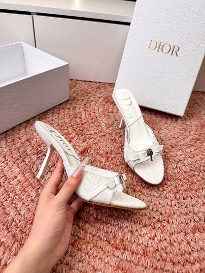 Dior 2026 Cross-Strap Sandal 70mm Canvas Leather 846603