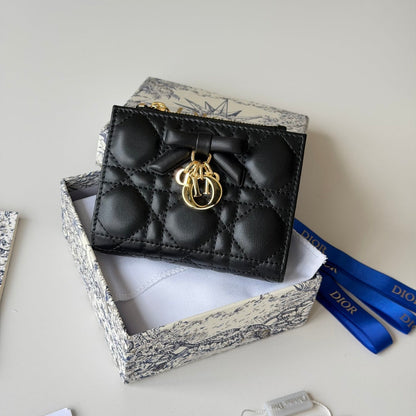 Dior 2026 Freesia Wallet and Card Holder Lambskin 156789