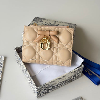 Dior 2026 Freesia Wallet and Card Holder Lambskin 156789