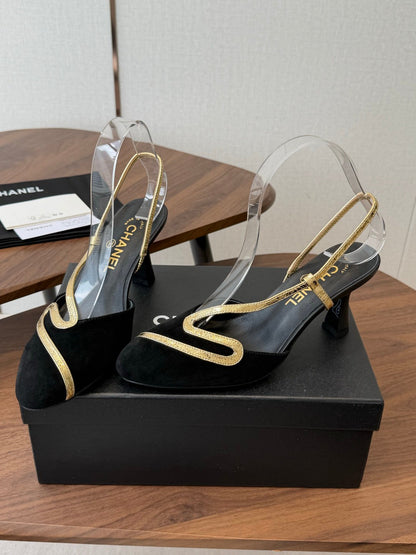 Chanel 2026 Open-Back Sandals Sheepskin Leather 833969