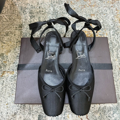 Christian Louboutin 2026 Ballet Flat 20mm Silk Leather 827594