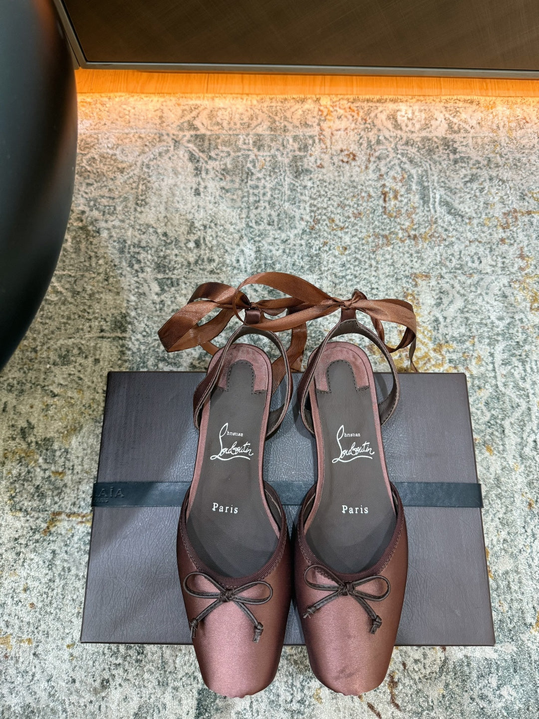 Christian Louboutin 2026 Ballet Flat 20mm Silk Leather 827594