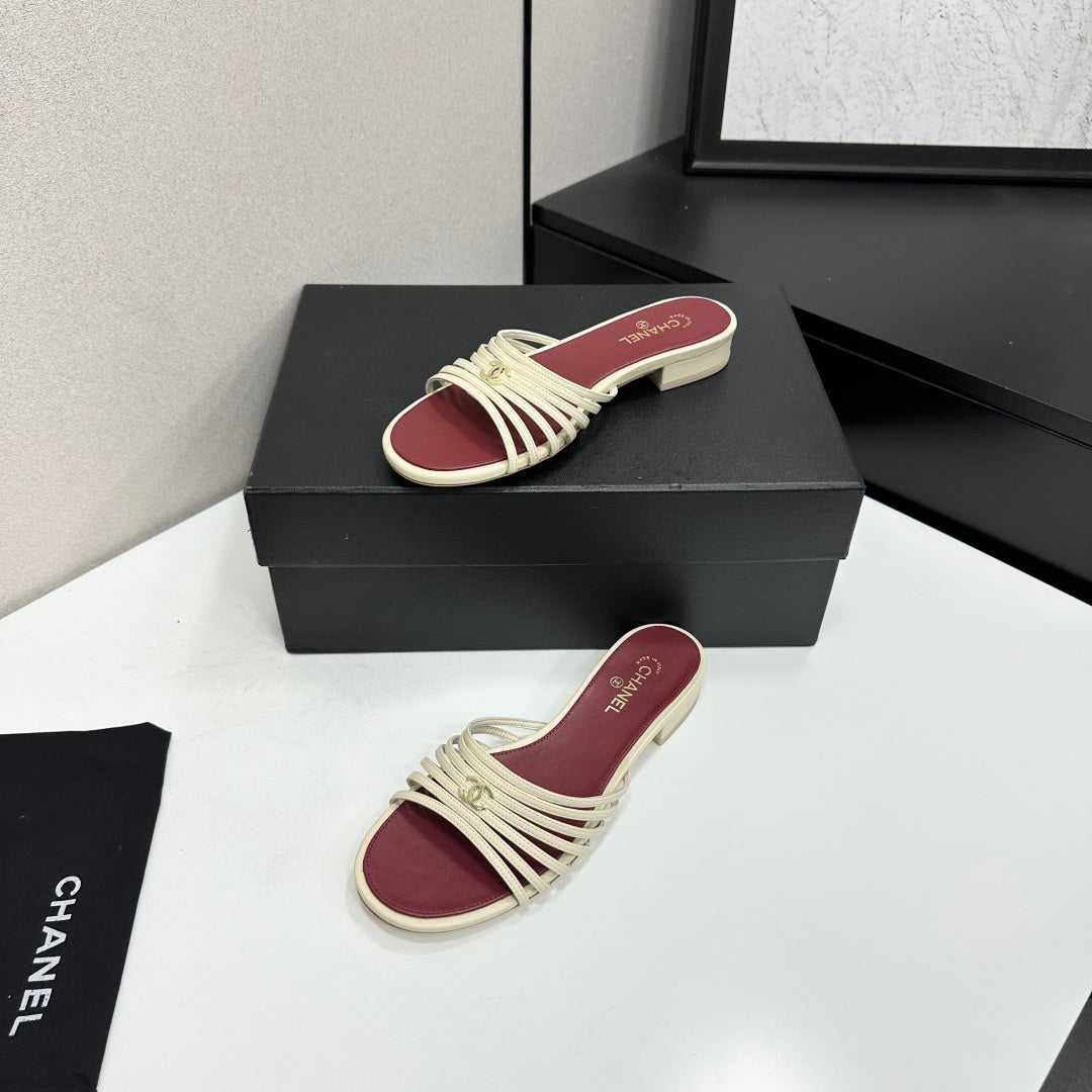 Chanel 2026 Flat Slides Calfskin 894918
