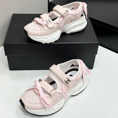 Chanel 2026 Casual Sneakers 30mm Mesh Calfskin 894891