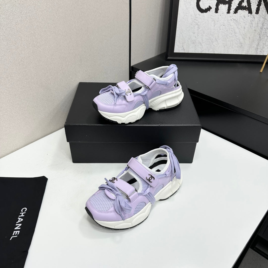 Chanel 2026 Casual Sneakers 30mm Mesh Calfskin 894891
