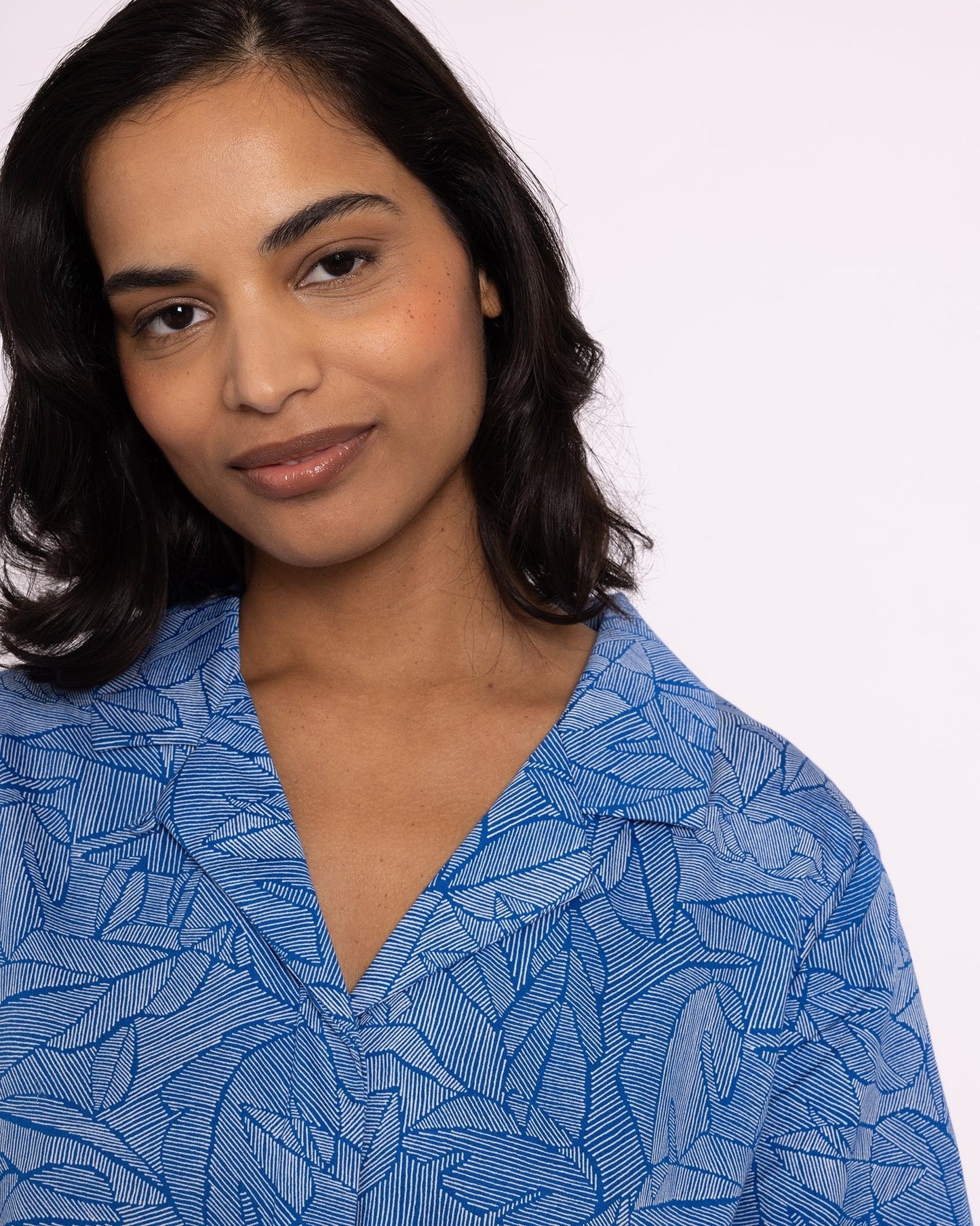 Organic Cotton Blue Pyjama Set, Eve