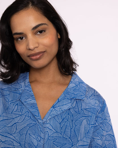 Organic Cotton Blue Pyjama Set, Eve