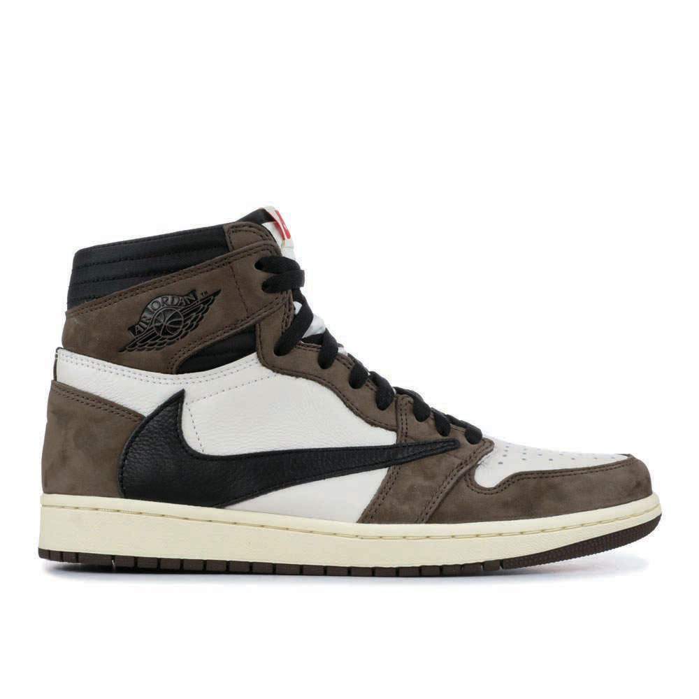 Travis Scott x Air Jordan 1 Retro High OG ‘Mocha’ Unfading Sneaker...