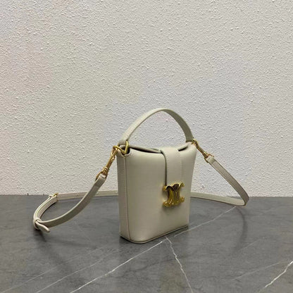 Celine 2026 Triomphe Arc De Bucket Bag 14cm Calfskin 281733