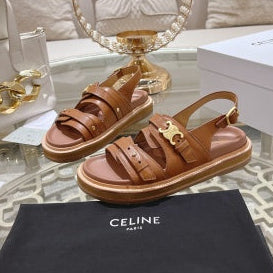 Celine 26 Tippi Triomphe Sandals Calfskin Leather 736593