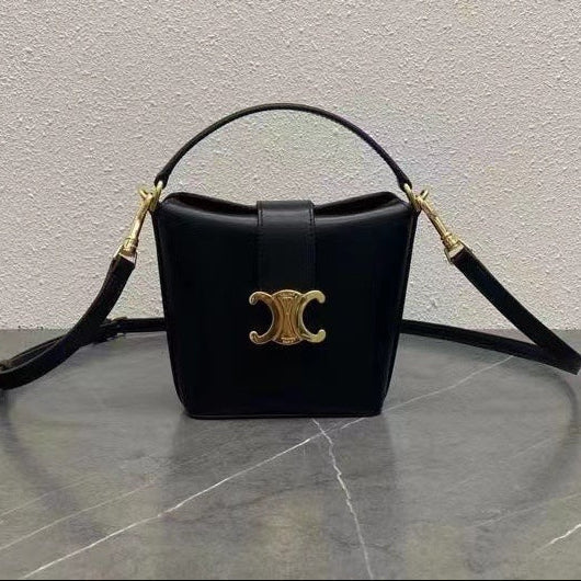 Celine 2026 Triomphe Arc De Bucket Bag 14cm Calfskin 281733