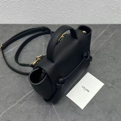 Celine 2026 Pico Belt Bag 16cm Grained Calfskin