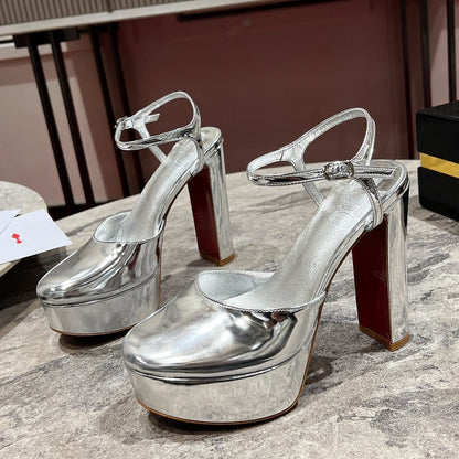 Christian Louboutin Movida Sabina Platform 130mm Pumps Patent Leather 825359