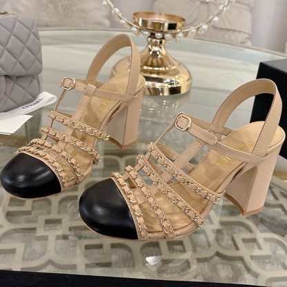 Chanel 2026 High-Heeled Sandals 8.5cm Lambskin Sheepskin 834423