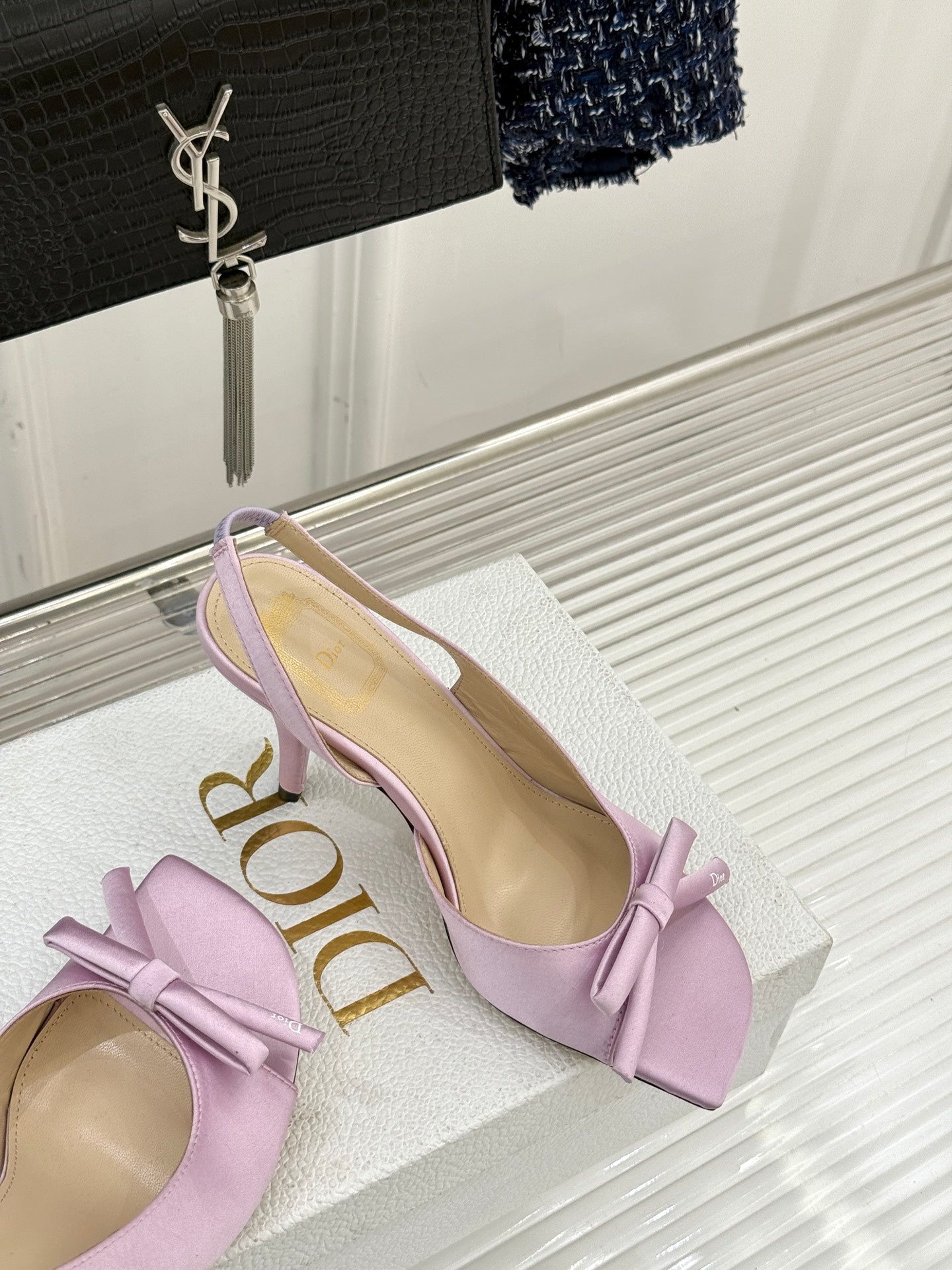 Dior 2026 Bow Heeled Slingback Sandal 607567