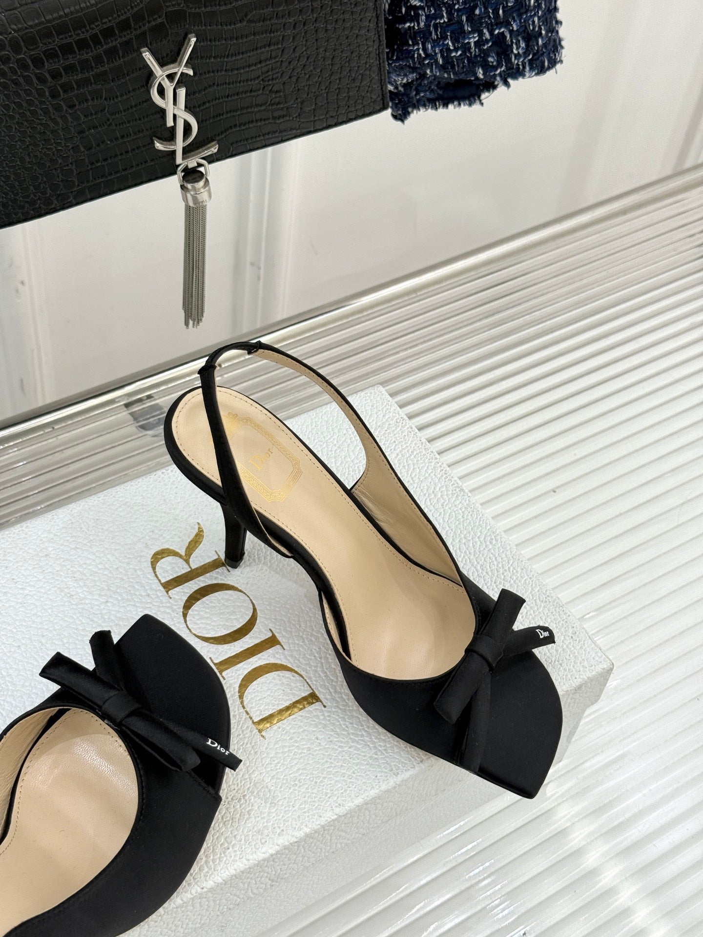 Dior 2026 Bow Heeled Slingback Sandal 607567