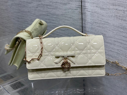 Dior 2026 My Dior Bag 21cm Patent Cannage Calfskin 284155