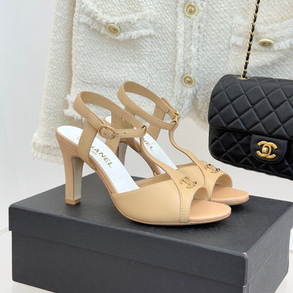 CC 2026 Peep-Toe Sandals 100 Sheepskin