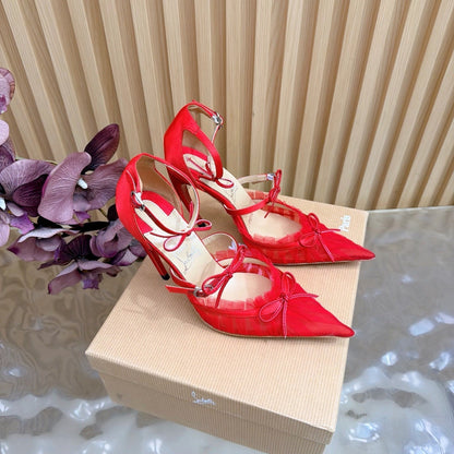 Christian Louboutin 2026 Travalata 85MM Tutulle Pumps Mesh Satin 698234