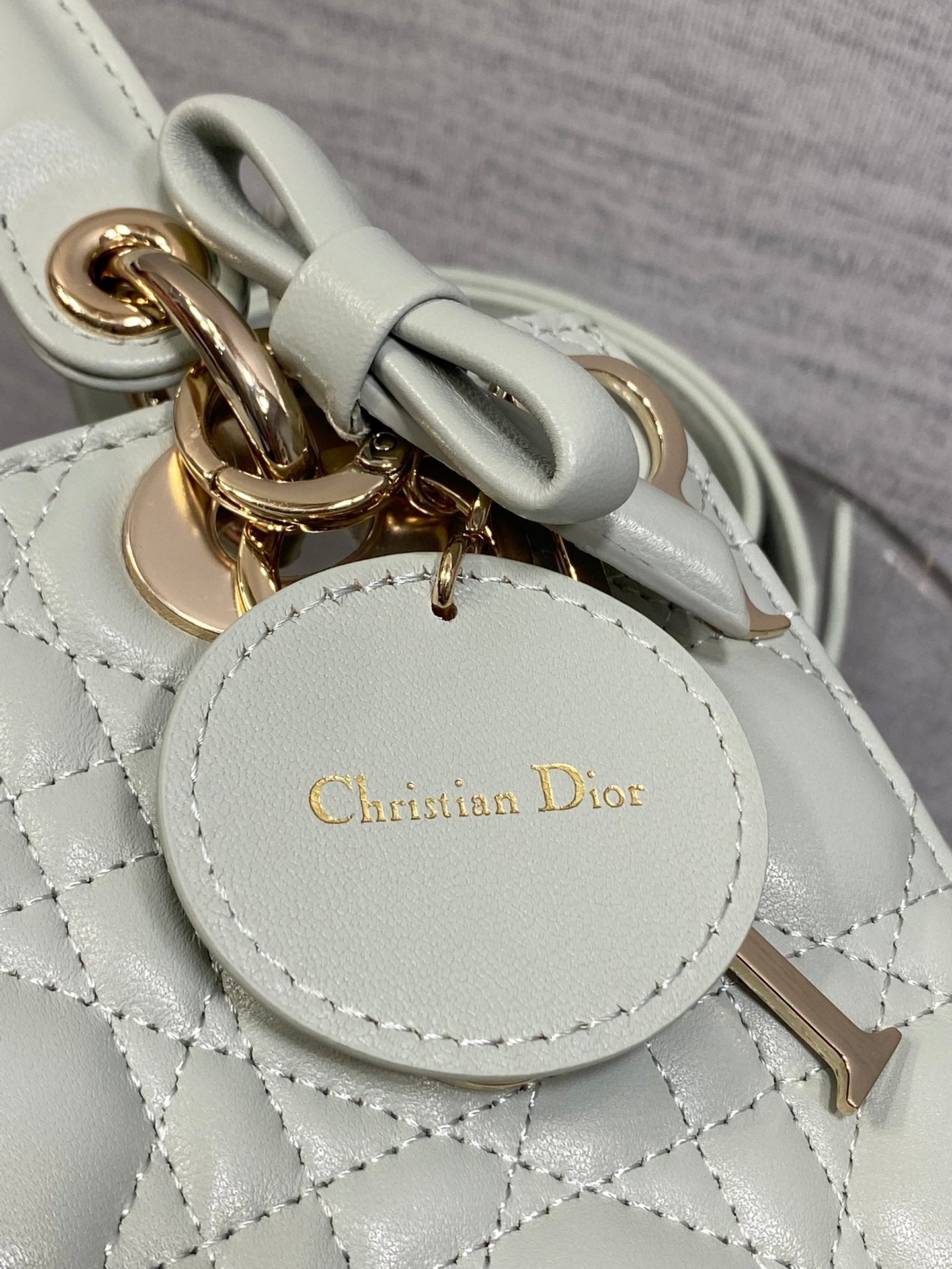 Dior 2026 Bow Lady Dior Lily Green Cannage Lambskin 286533