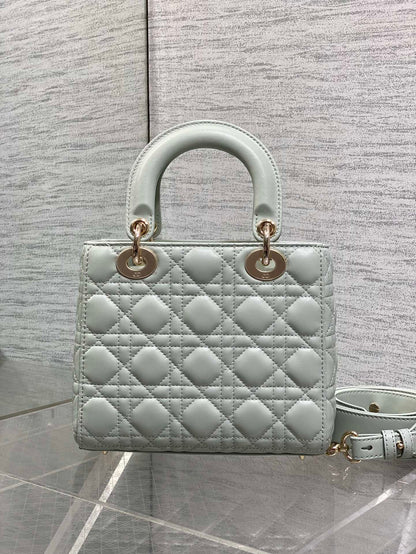 Dior 2026 Bow Lady Dior Lily Green Cannage Lambskin 286533