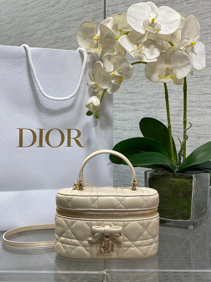 Dior 2026 Vanity Bag 17.5cm Cannage Lambskin 289248