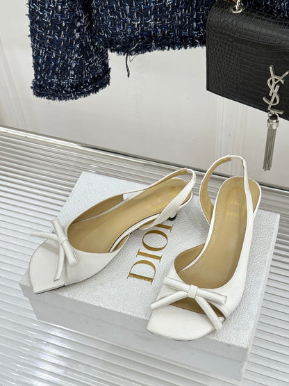 Dior 2026 Bow Heeled Slingback Sandal 607567