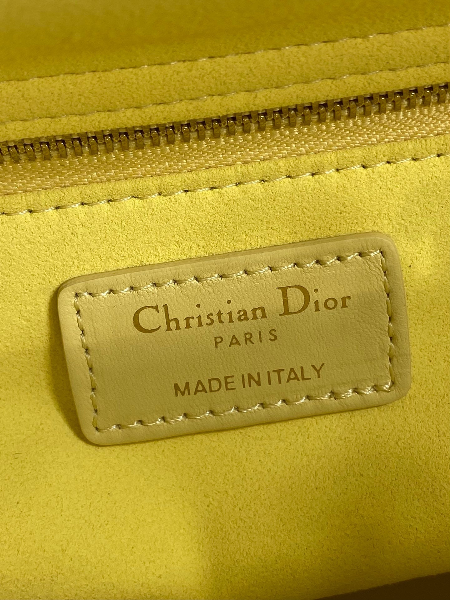 Dior 2026 Bow Lady Dior Yellow Lambskin 286571