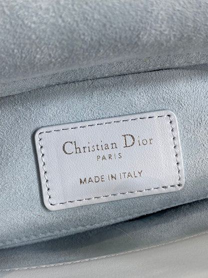 Dior 2026 Bow Lady D-Joy Glacier Blue Cannage Lambskin 286621