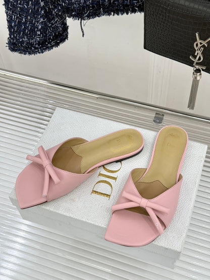 Dior 2026 Bow Heeled Slingback Sandal 607567