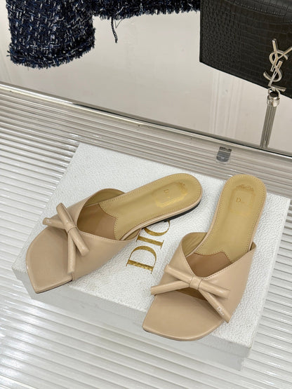 Dior 2026 Bow Heeled Slingback Sandal 607567