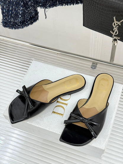 Dior 2026 Bow Heeled Slingback Sandal 607567