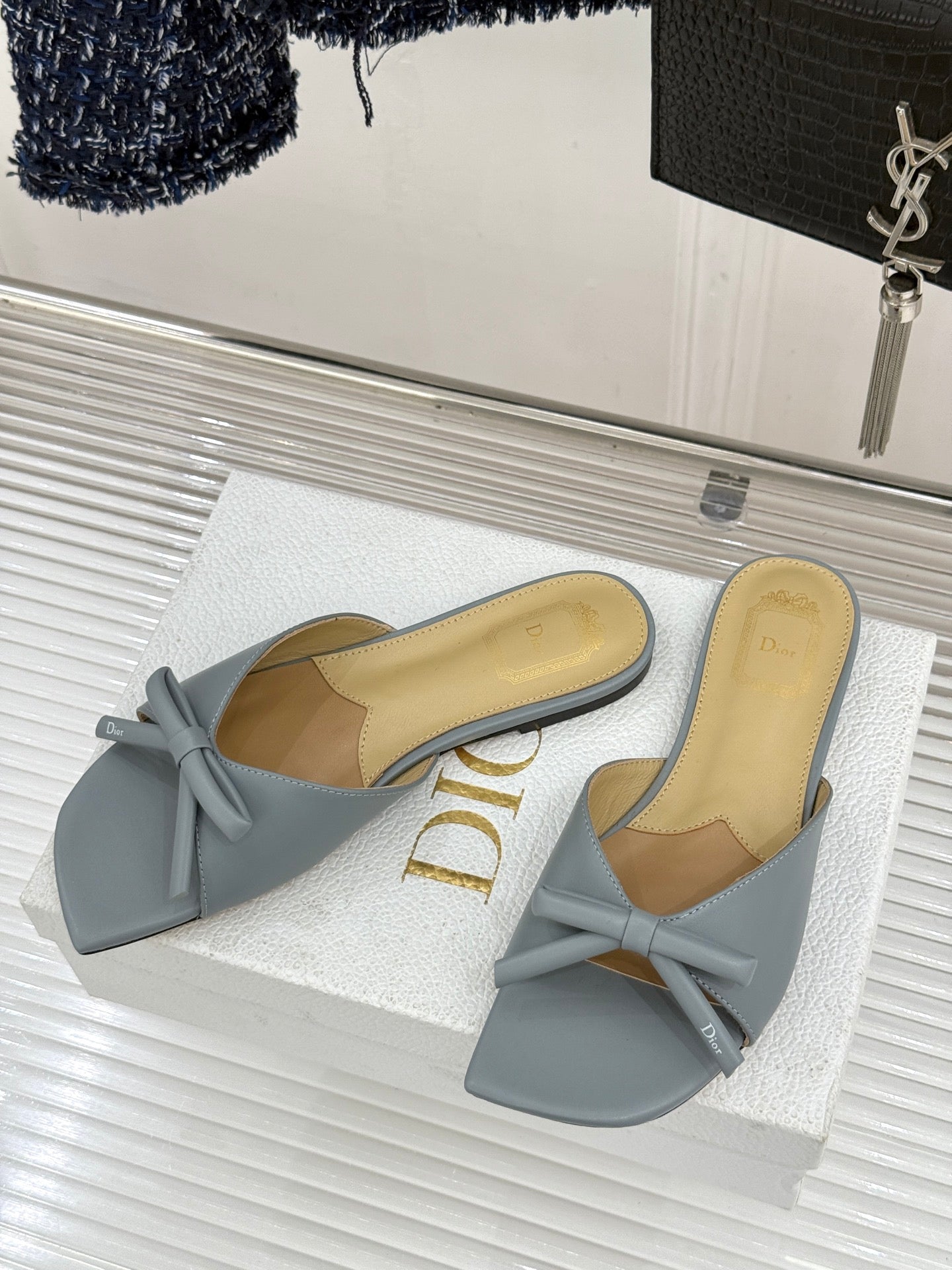 Dior 2026 Bow Heeled Slingback Sandal 607567
