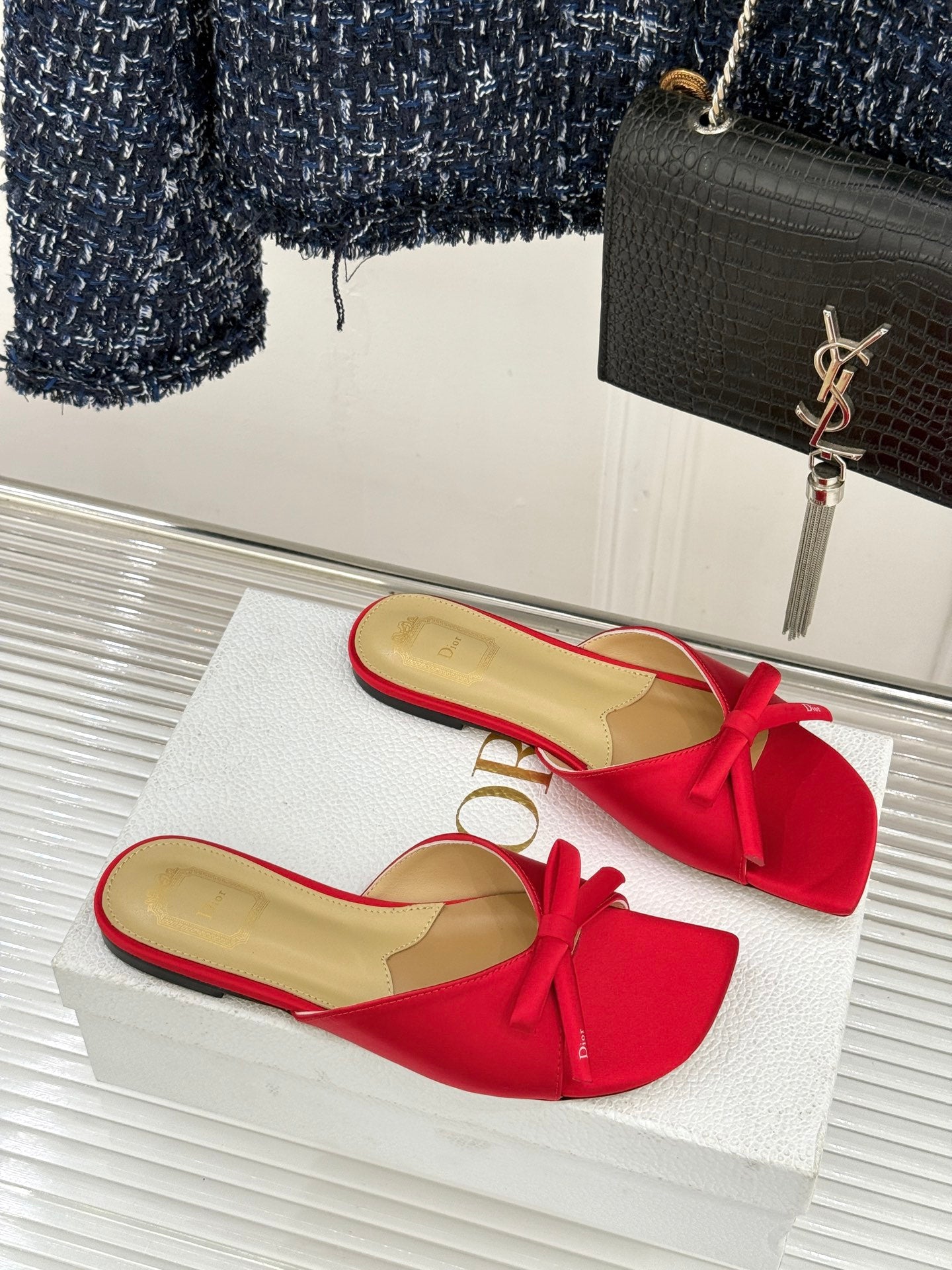 Dior 2026 Bow Heeled Slingback Sandal 607567