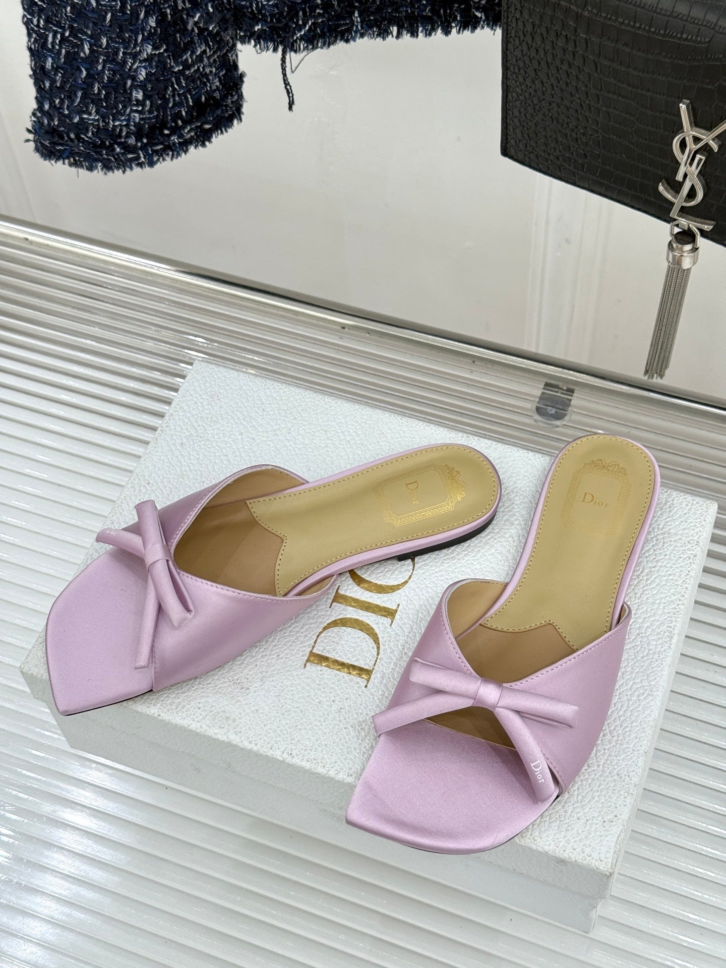 Dior 2026 Bow Heeled Slingback Sandal 607567