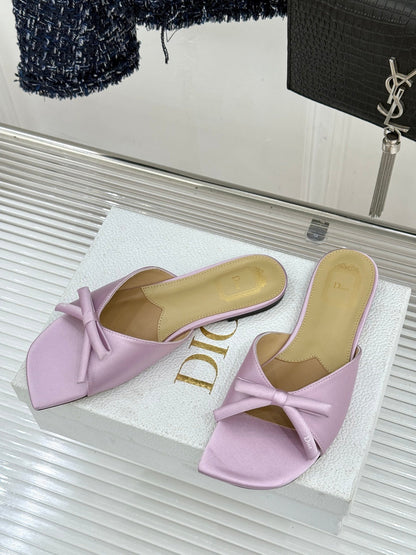 Dior 2026 Bow Heeled Slingback Sandal 607567
