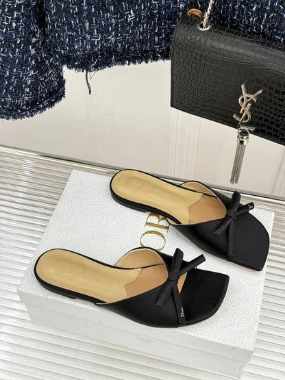 Dior 2026 Bow Heeled Slingback Sandal 607567