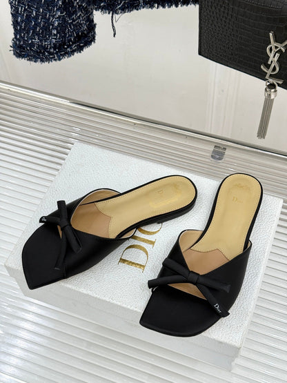 Dior 2026 Bow Heeled Slingback Sandal 607567