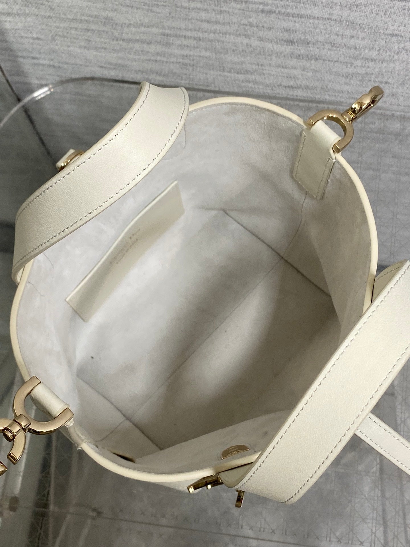 Dior 2026 Toujours Bag 18cm Black White Calfskin 286513