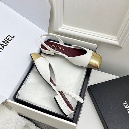 Chanel 2026 Square Toe Slingback Leather