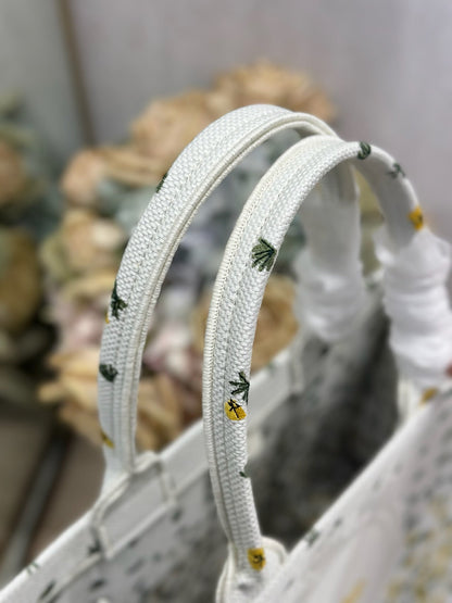 Dior 2026 Book Tote Bag With Buttercup Dior Embroidery Canvas