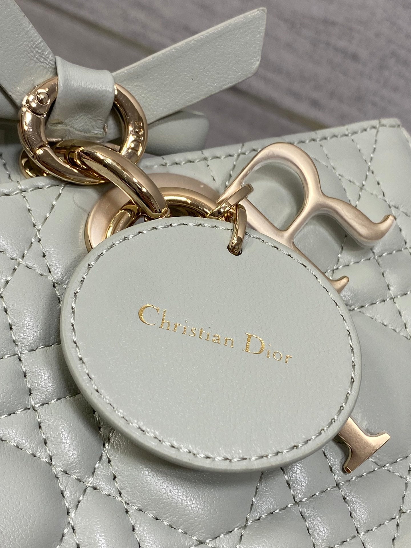 Dior 2026 Bow Lady D-Joy Lily Green Cannage Lambskin 286525