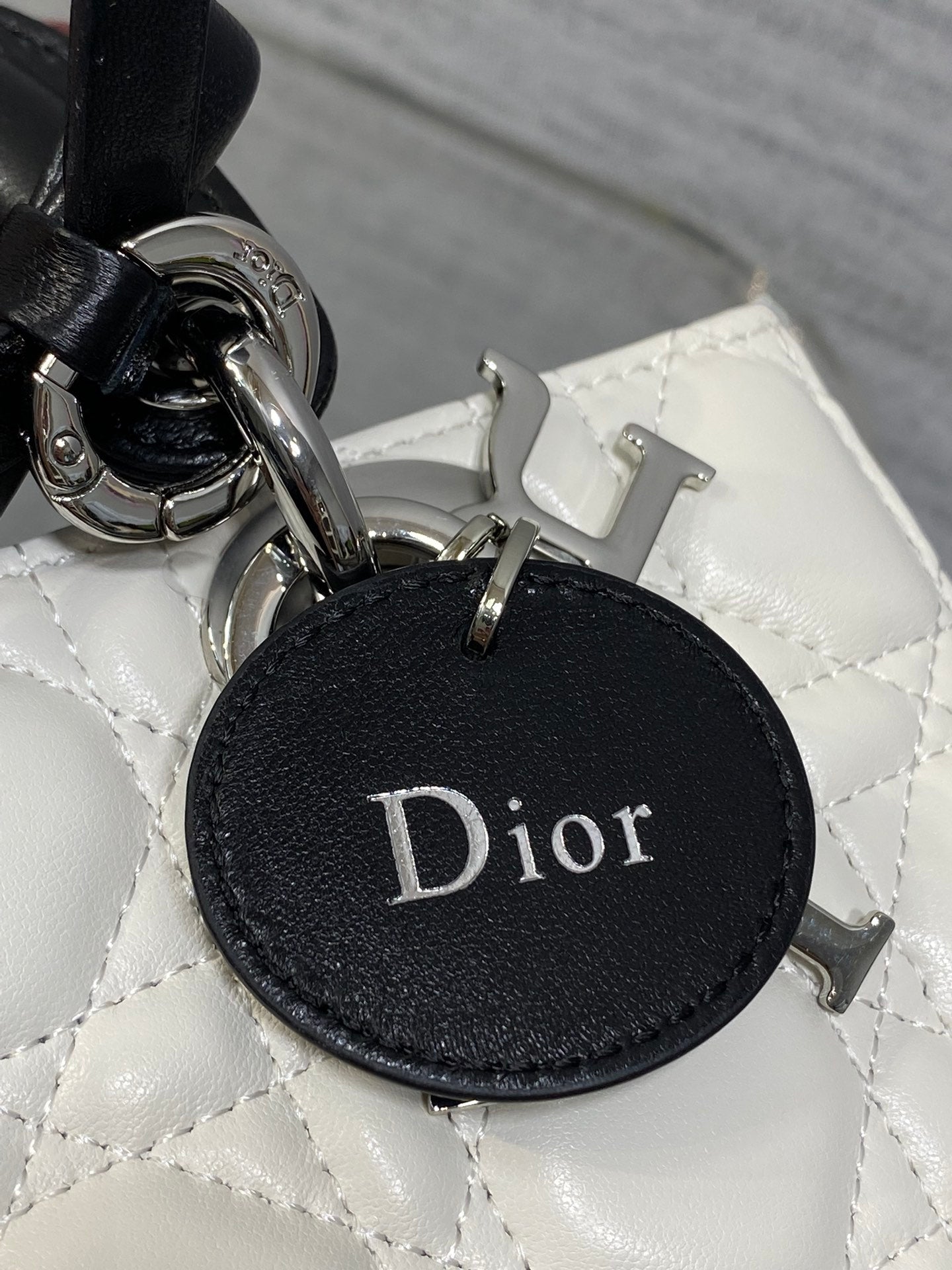 Dior 2026 Bow Lady D-Joy Black mix White Cannage Lambskin 286573