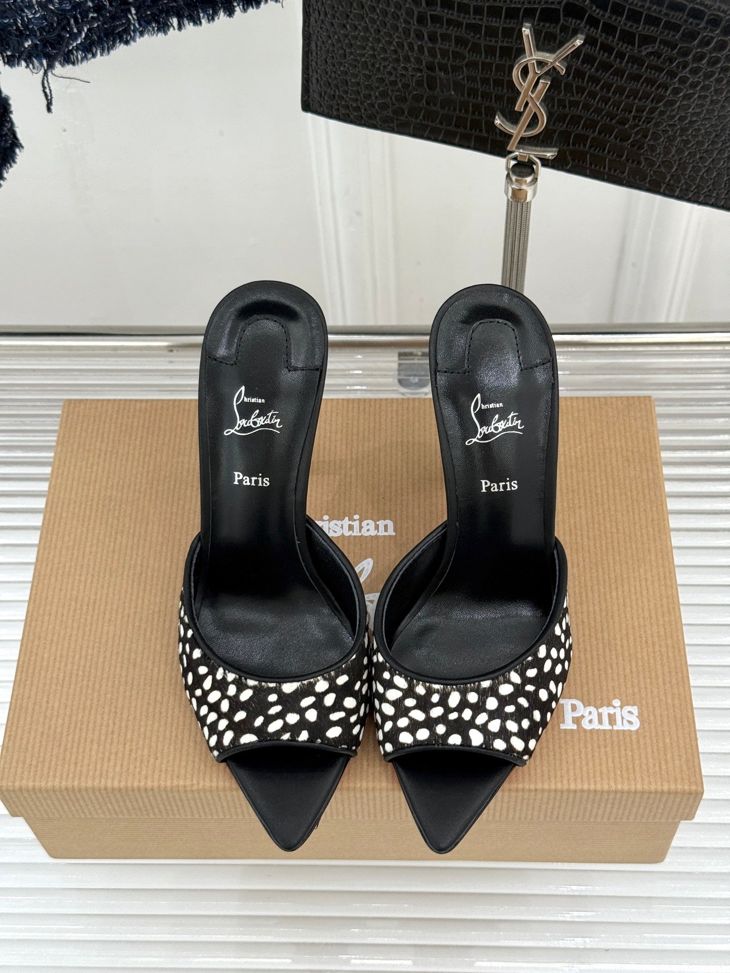 Christian Louboutin 2026 Apostropha High-Heeled Mules 80mm 785429