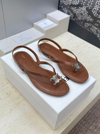 Celine 26 Flip-Flop Sandals Calfskin Leather 762644