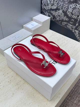 Celine 26 Flip-Flop Sandals Calfskin Leather 762644