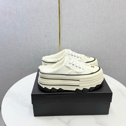 Chanel 2026 Flatform Mule Sneakers Canvas 801421
