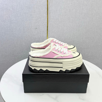 Chanel 2026 Flatform Mule Sneakers Canvas 801421