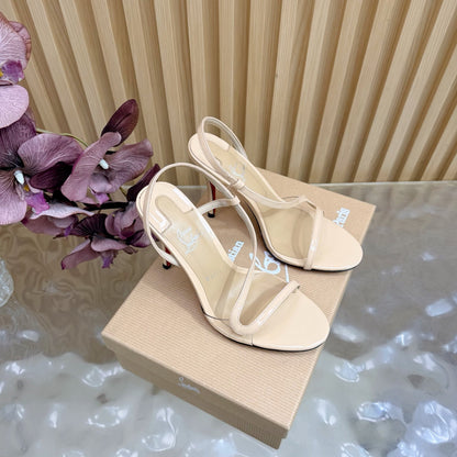 Christian Louboutin 2026 Rosa Z Slingback Sandals 100mm Patent Leather 776004