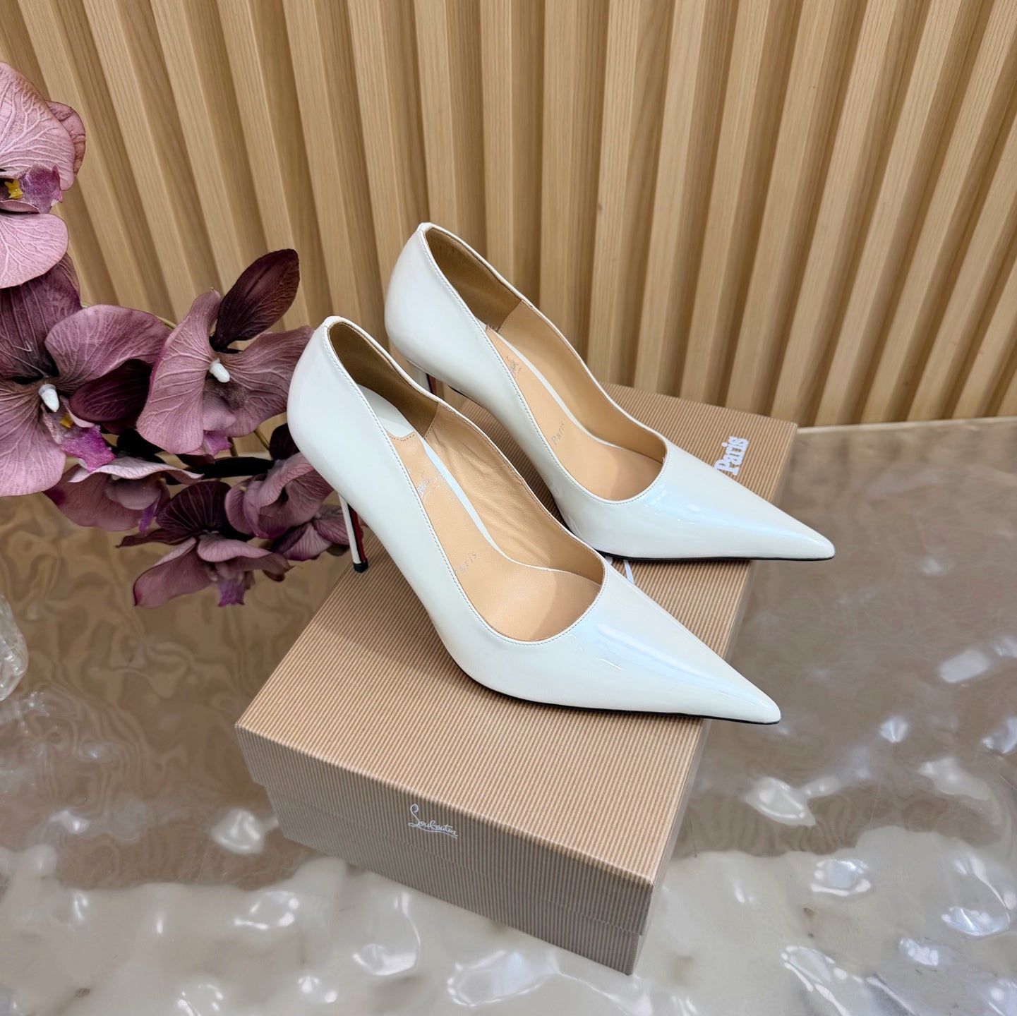 Christian Louboutin 2026 Miss Z 100mm Pumps Pearlescent Patent Leather 776030
